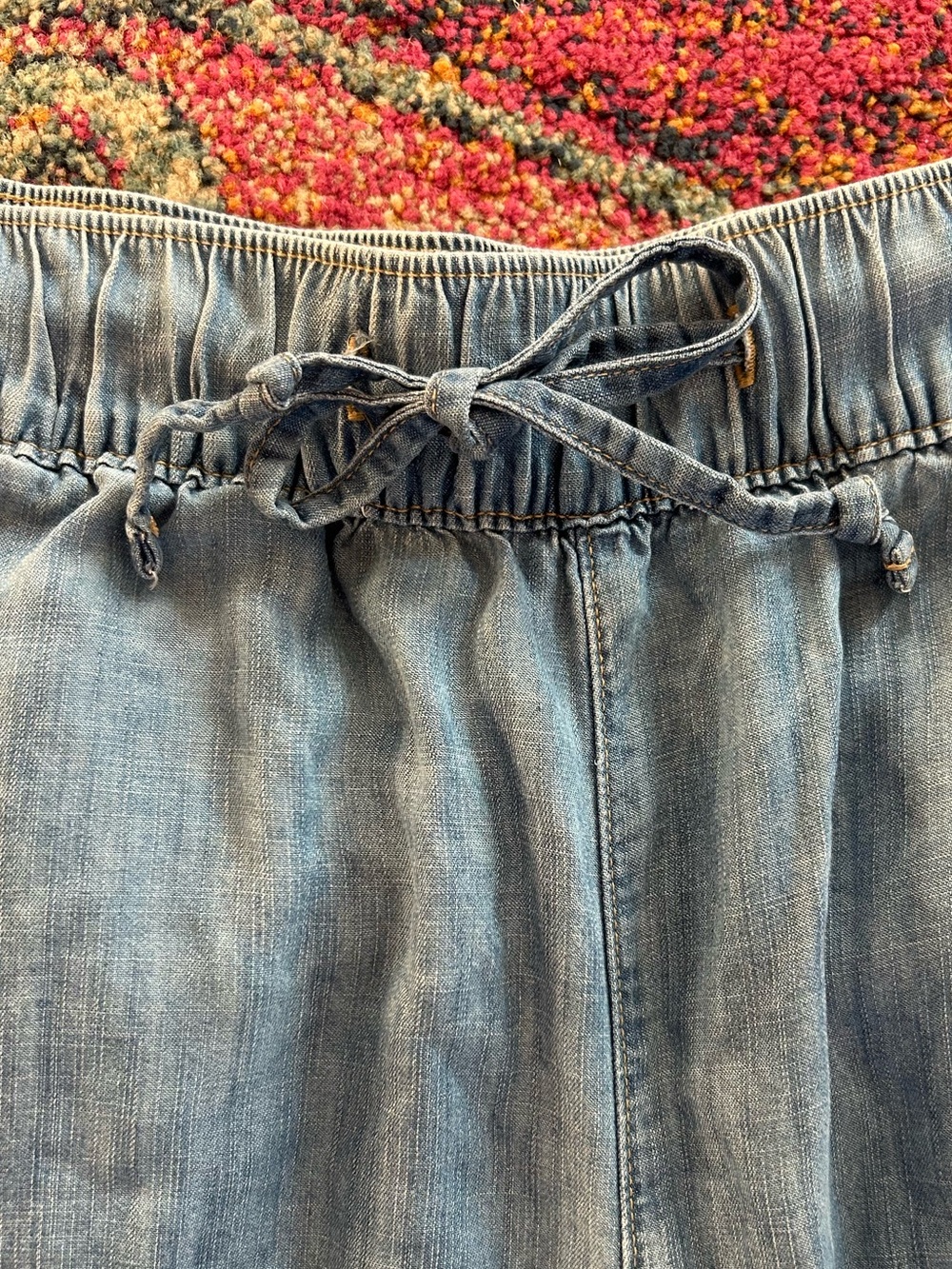 Lane Bryant | Women’s Chambray Blue High Rise Pull On Drawstring Jogger Pants 14 - Picture 5 of 16